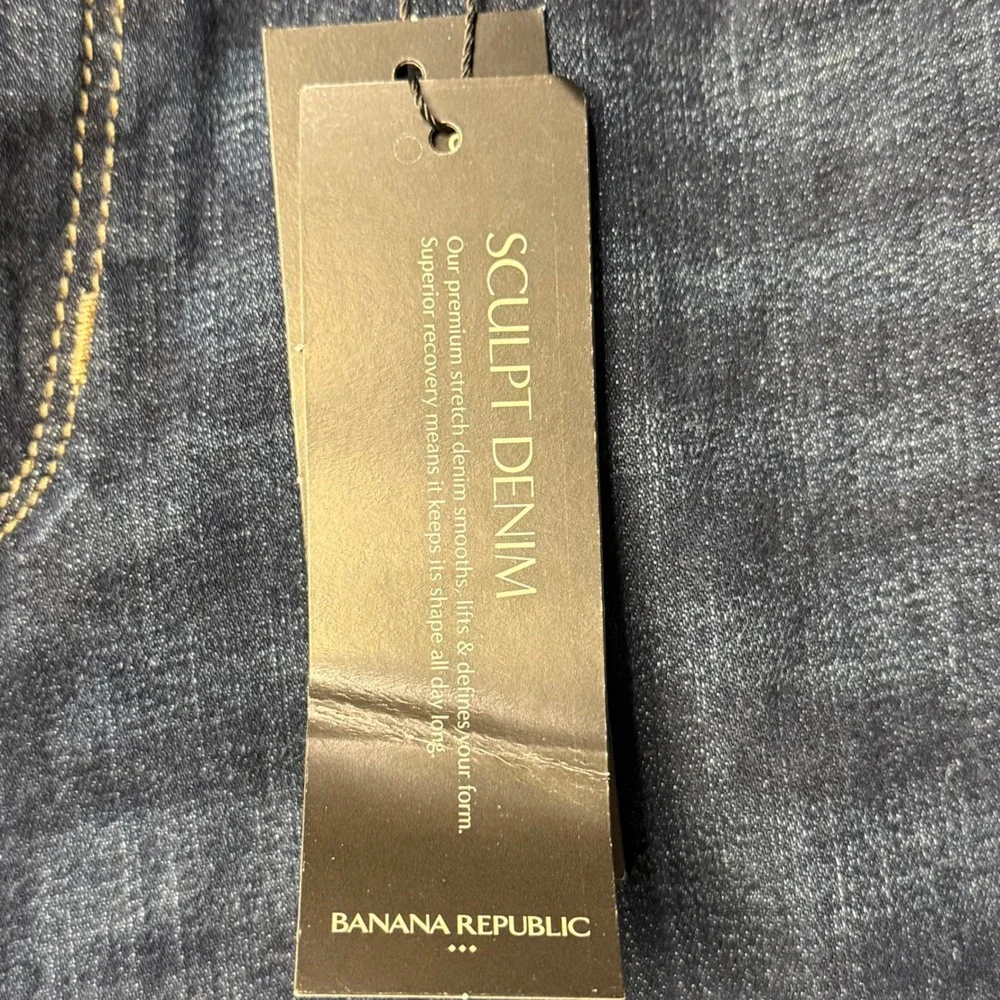 NEW! Banana Republic Sculpt Skinny‎ Jeans Womens 26/2 Dark Wash Mid Rise